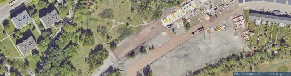 Zdjęcie satelitarne Łabędzia ul.
