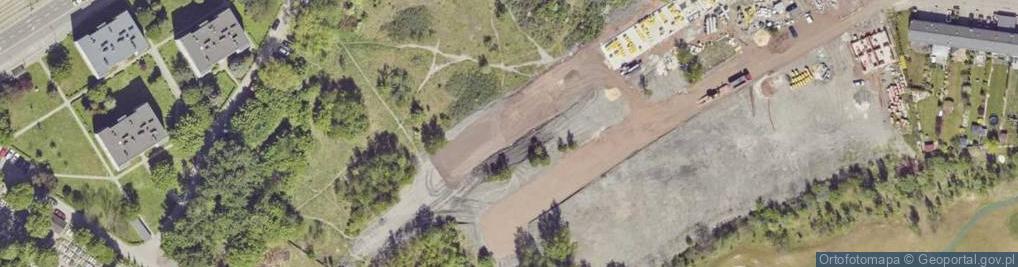 Zdjęcie satelitarne Łabędzia ul.