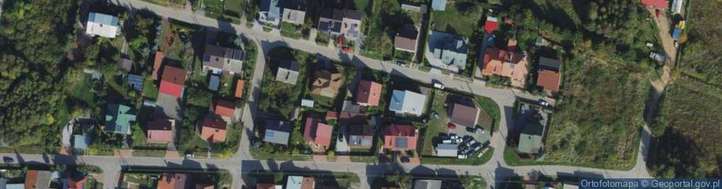 Zdjęcie satelitarne Łabędzia ul.