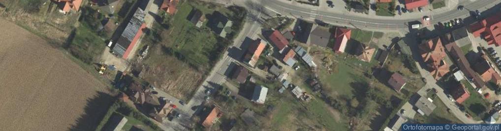 Zdjęcie satelitarne Łapanów ul.