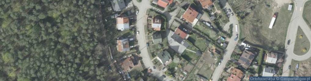 Zdjęcie satelitarne Łabędzia ul.