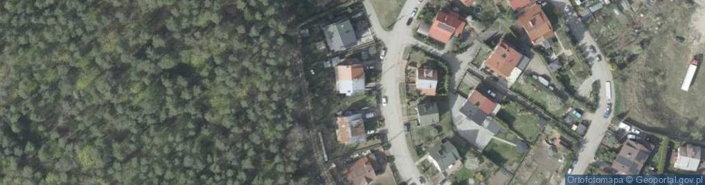 Zdjęcie satelitarne Łabędzia ul.