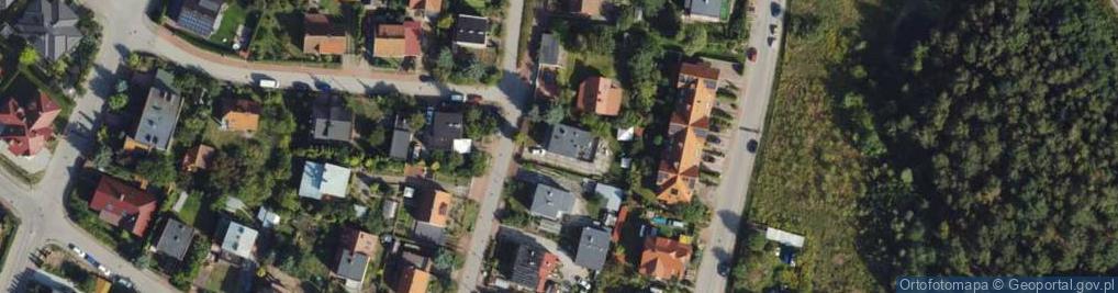 Zdjęcie satelitarne Łabędzia ul.