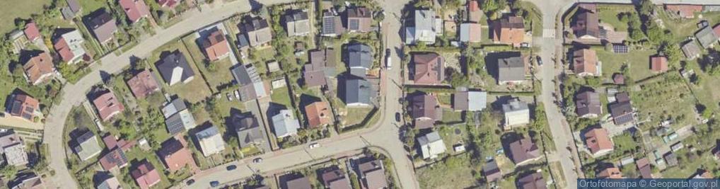 Zdjęcie satelitarne Łabędzia ul.