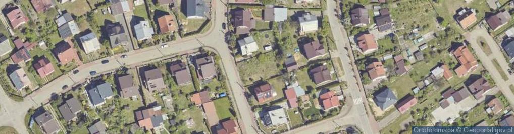 Zdjęcie satelitarne Łabędzia ul.