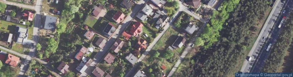 Zdjęcie satelitarne Łabędzia ul.