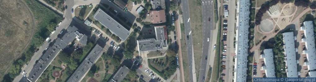 Zdjęcie satelitarne Łabędzia ul.