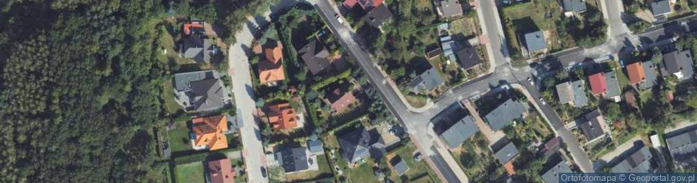Zdjęcie satelitarne Łabędzia ul.