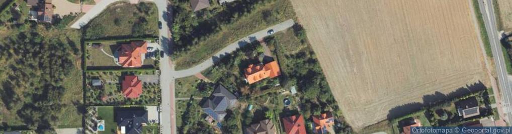 Zdjęcie satelitarne Łabędzia ul.