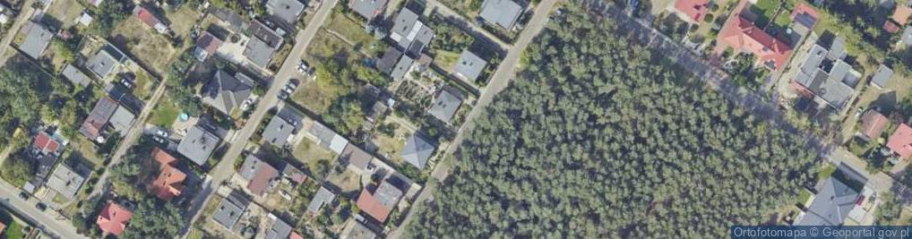 Zdjęcie satelitarne Łabędzia ul.