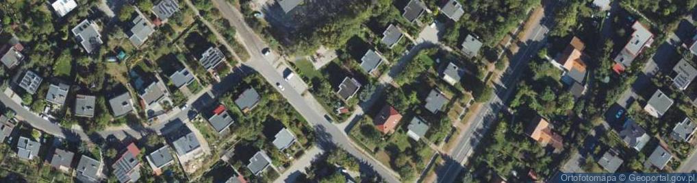 Zdjęcie satelitarne Łabędzia ul.