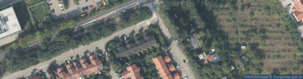 Zdjęcie satelitarne Łabędzia ul.