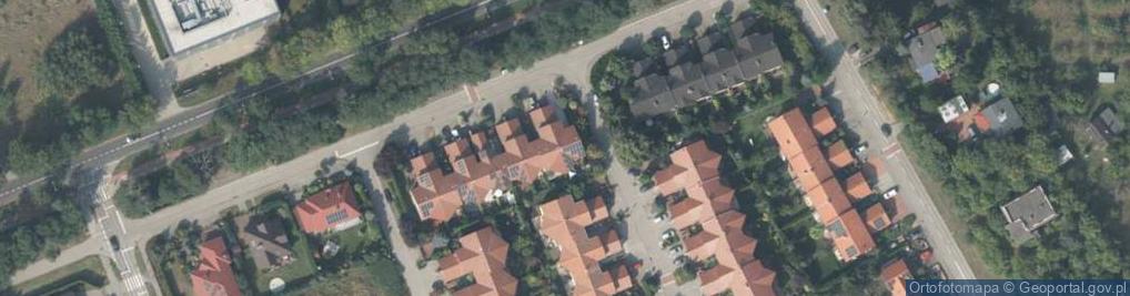 Zdjęcie satelitarne Łabędzia ul.