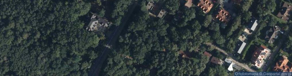 Zdjęcie satelitarne Leśnych Dębów ul.