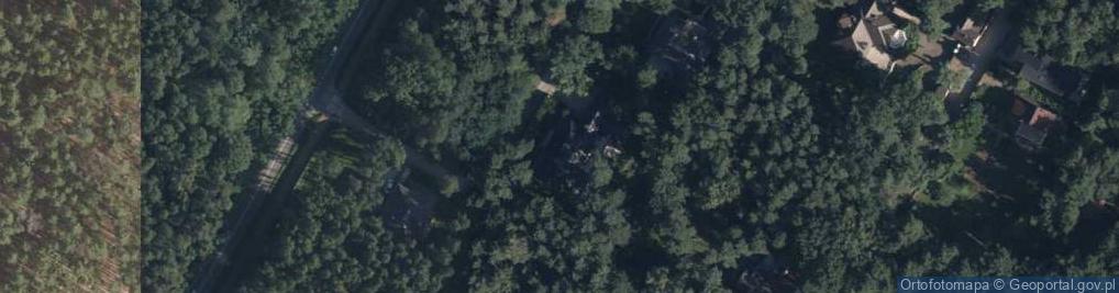 Zdjęcie satelitarne Leśnych Dębów ul.
