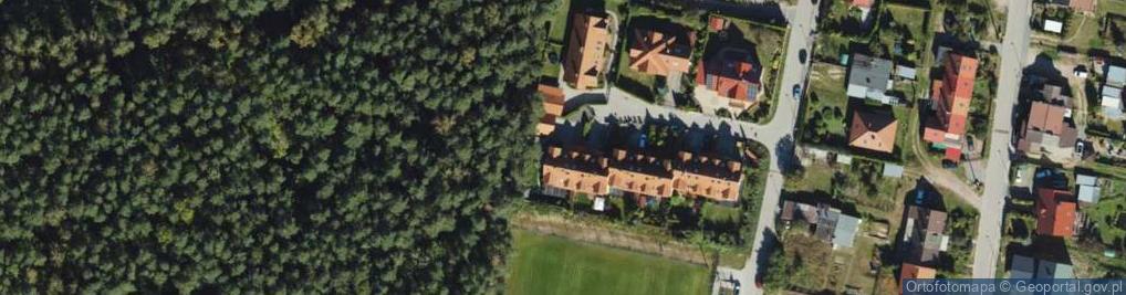 Zdjęcie satelitarne Leśny Zaułek ul.
