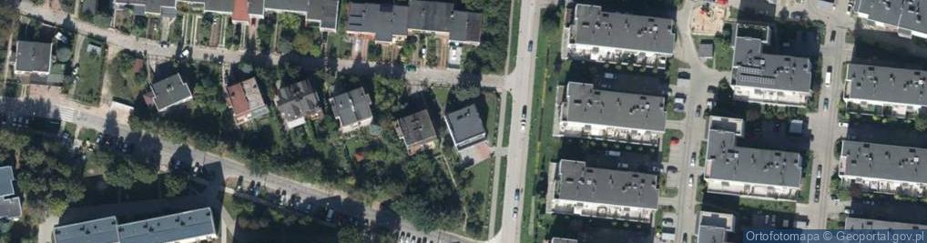 Zdjęcie satelitarne Malachitowa ul.