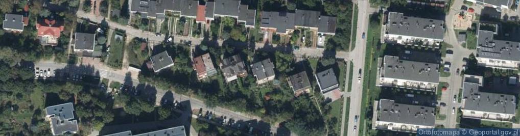 Zdjęcie satelitarne Malachitowa ul.