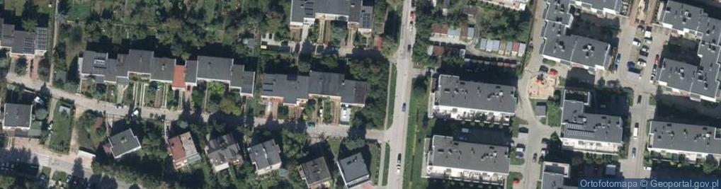 Zdjęcie satelitarne Malachitowa ul.
