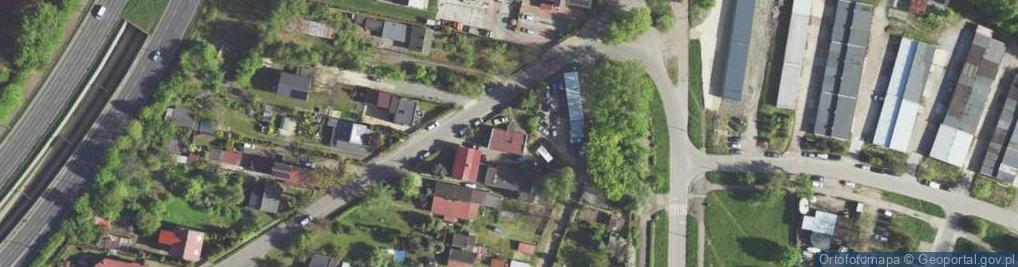 Zdjęcie satelitarne Małe Zagórze ul.