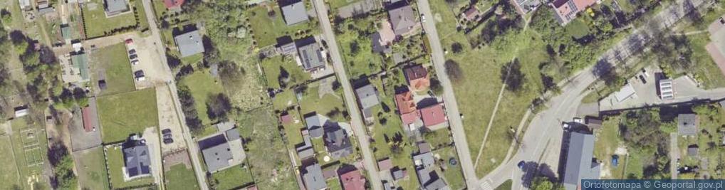 Zdjęcie satelitarne Mańdy Jakuba, ks. ul.