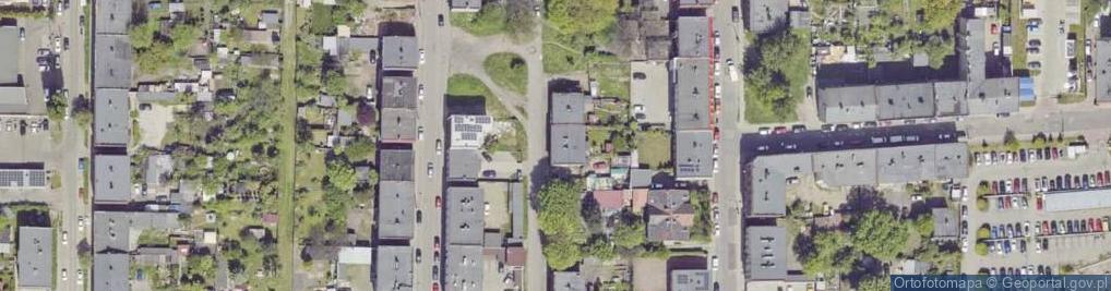 Zdjęcie satelitarne Męczenników Majdanka ul.