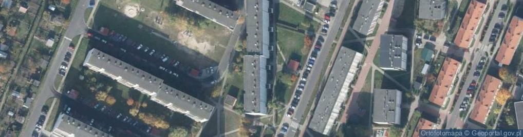 Zdjęcie satelitarne Męczenników Oświęcimskich ul.