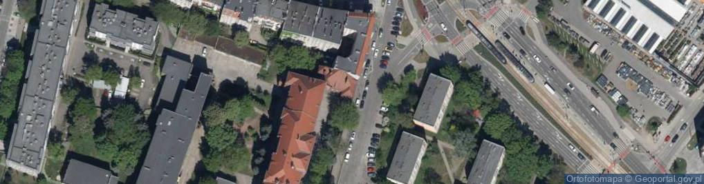 Zdjęcie satelitarne Młodych Techników ul.
