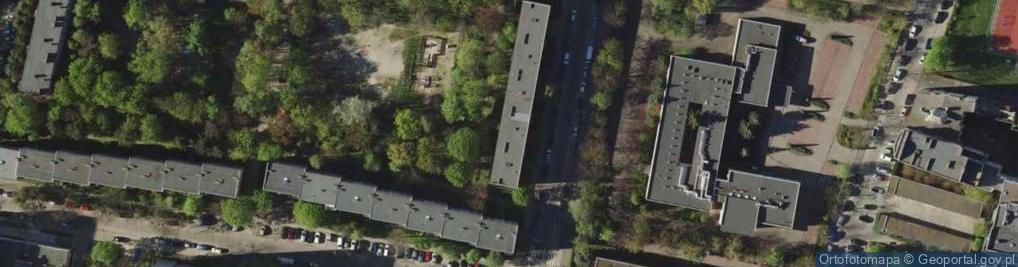Zdjęcie satelitarne Młodych Techników ul.