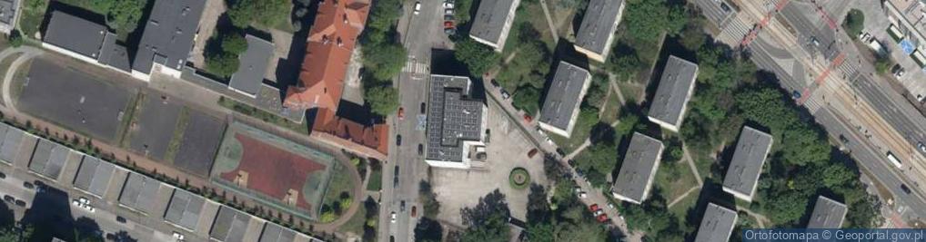 Zdjęcie satelitarne Młodych Techników ul.