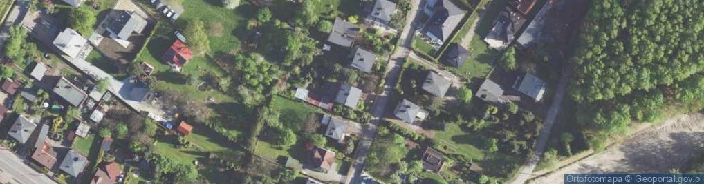 Zdjęcie satelitarne Modrzewiowa ul.