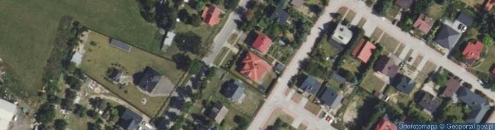 Zdjęcie satelitarne Modrzewiowa ul.
