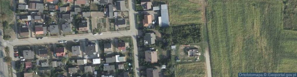 Zdjęcie satelitarne Modrzewiowa ul.