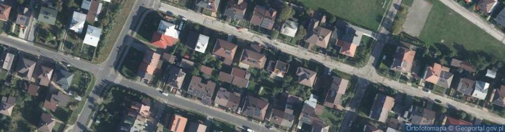 Zdjęcie satelitarne Modrzewiowa ul.