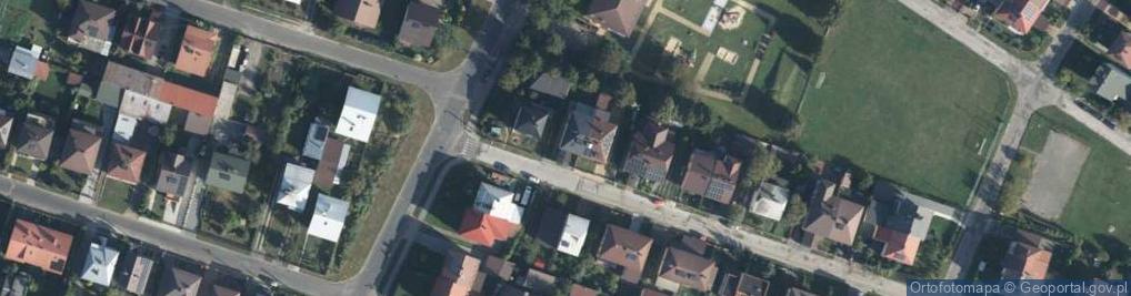 Zdjęcie satelitarne Modrzewiowa ul.