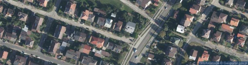 Zdjęcie satelitarne Modrzewiowa ul.