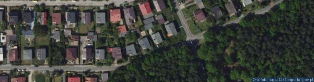 Zdjęcie satelitarne Modrzewiowa ul.