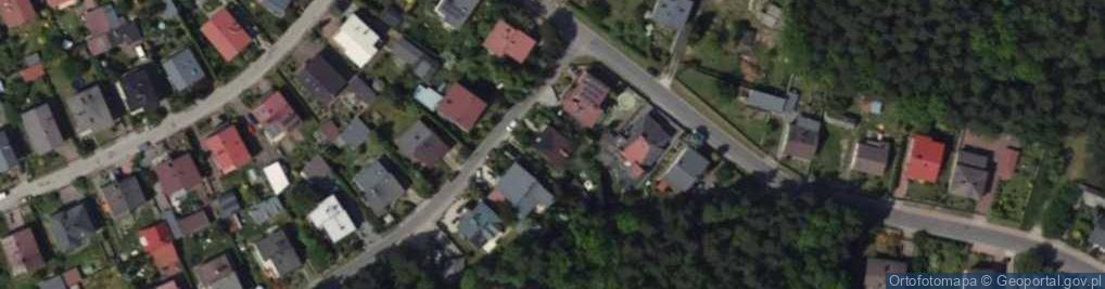 Zdjęcie satelitarne Modrzewiowa ul.