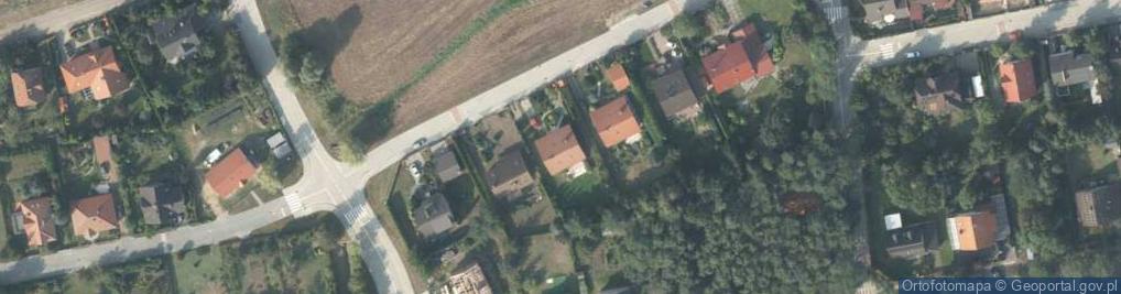 Zdjęcie satelitarne Modrzewiowa ul.