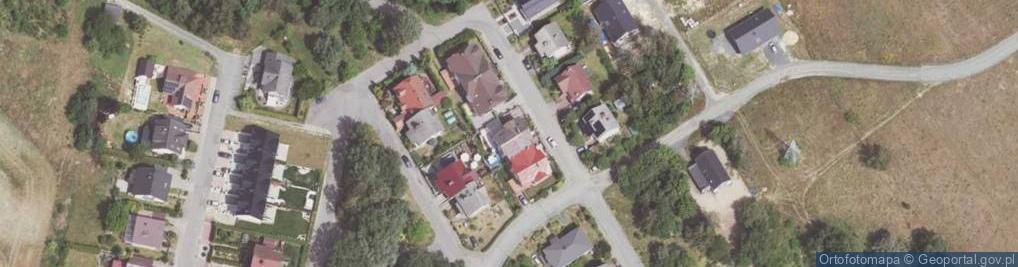 Zdjęcie satelitarne Modrzewiowa ul.