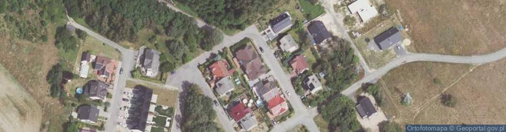 Zdjęcie satelitarne Modrzewiowa ul.
