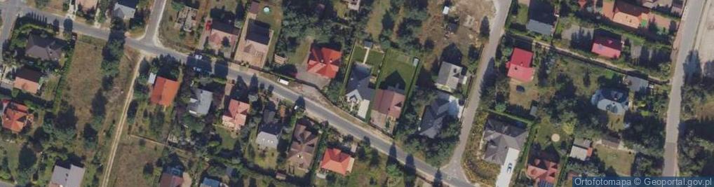 Zdjęcie satelitarne Modrzewiowa ul.