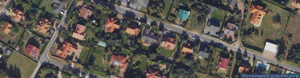 Zdjęcie satelitarne Modrzewiowa ul.