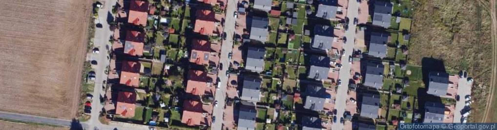 Zdjęcie satelitarne Modrzewiowa ul.