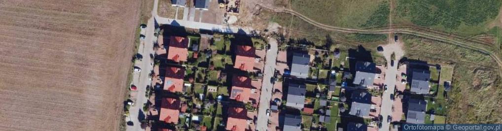 Zdjęcie satelitarne Modrzewiowa ul.