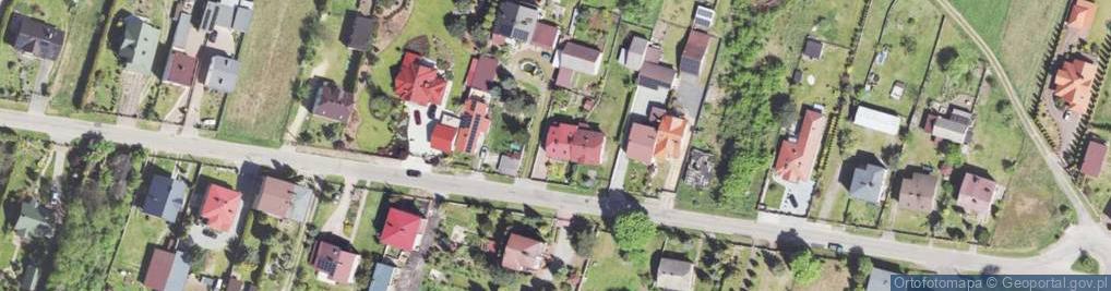 Zdjęcie satelitarne Modrzewiowa ul.