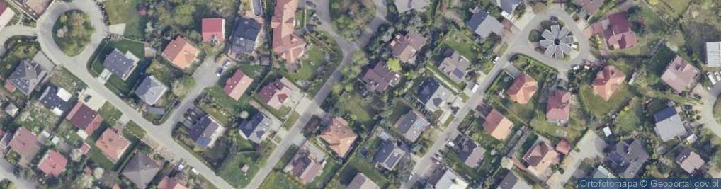 Zdjęcie satelitarne Modrzewiowa ul.