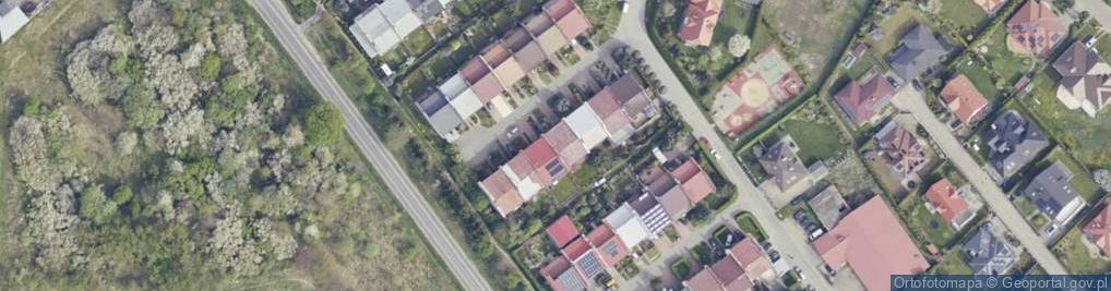 Zdjęcie satelitarne Modrzewiowa ul.