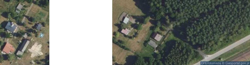 Zdjęcie satelitarne Modrzewiowa ul.