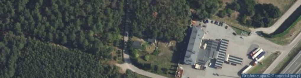 Zdjęcie satelitarne Modrzewiowa ul.